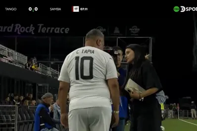 Partido de Leyendas: Chiqui Tapia se lesionó a los siete minutos y fue reemplazado por Usain Bolt