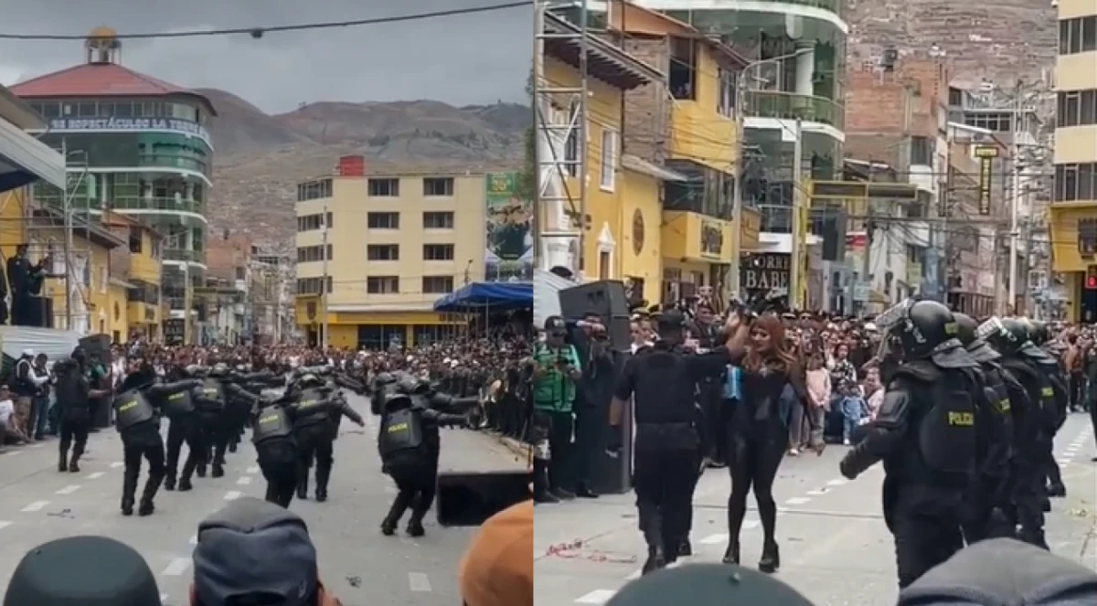 Viral: policías bailaron en un desfile al ritmo de “Ke Personajes!”
