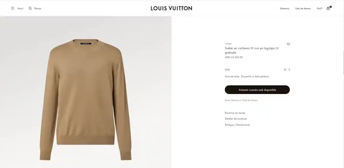 El sweater que lució Messi está valuado en más de $33.000 mexicanos.