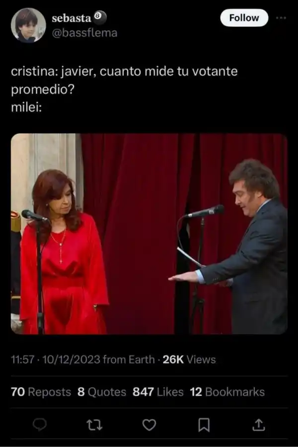 Los mejores memes que dejó la asunción de Javier Milei como Presidente