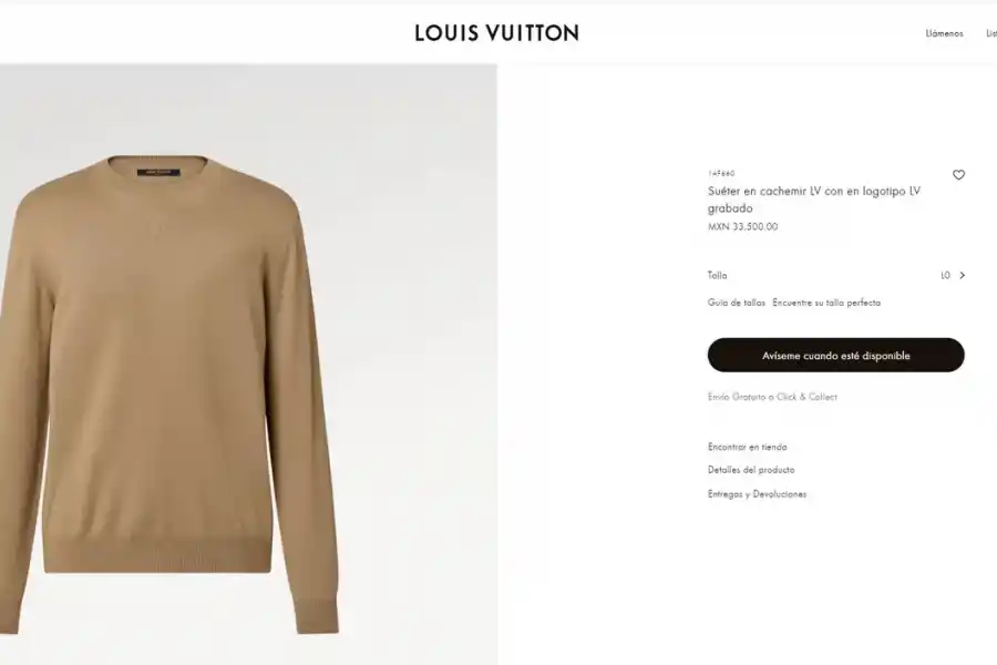 El sweater que lució Messi está valuado en más de $33.000 mexicanos.