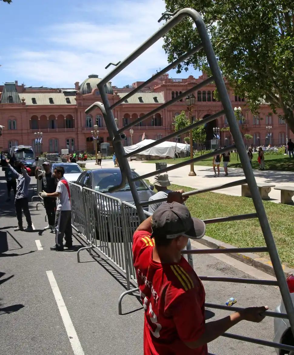 PREVENCIÓN. A las 17.30 jurarán los ministros en la Casa Rosada.