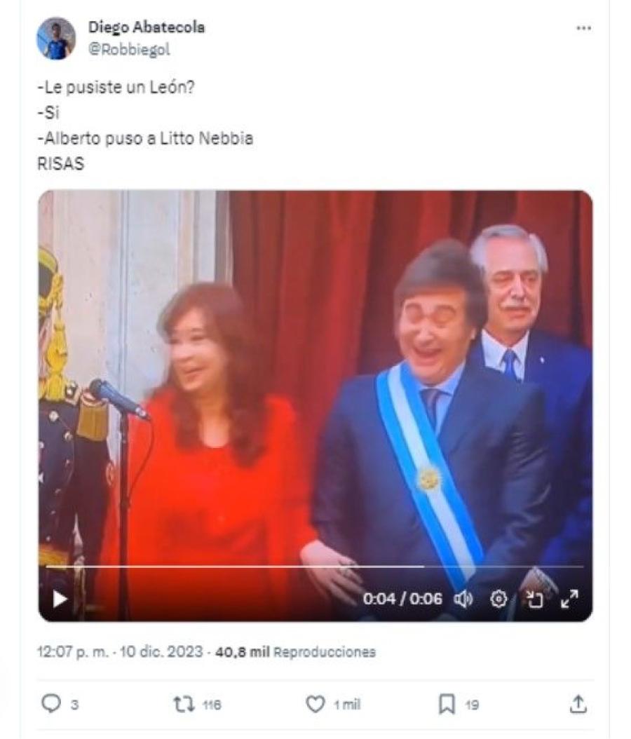 Los mejores memes que dejó la asunción de Javier Milei como Presidente