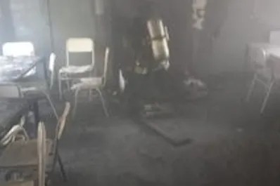 Se produjo un incendio en la biblioteca de la escuela Patricias Argentinas