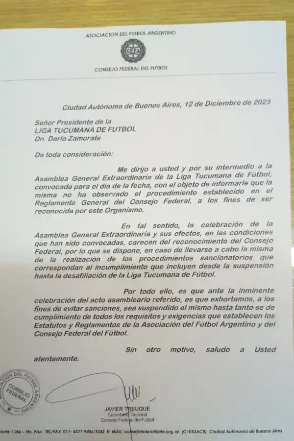 “Se siguieron todos los pasos legales”, afirmó el flamante presidente de la Liga Tucumana