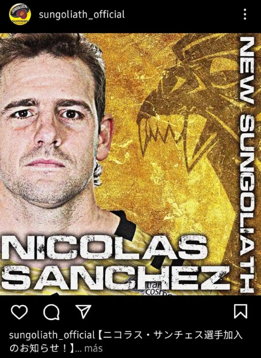 Ni Miami ni Francia: Nicolás Sánchez seguirá su carrera en Japón