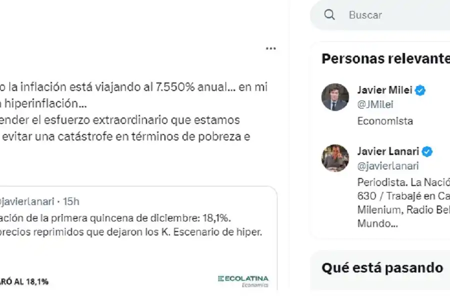 Milei aseguró que está haciendo un esfuerzo extraordinario para evitar una catástrofe