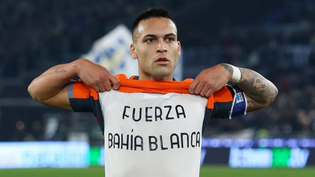 Lautaro Martínez y su apoyo a Bahía Blanca desde Italia