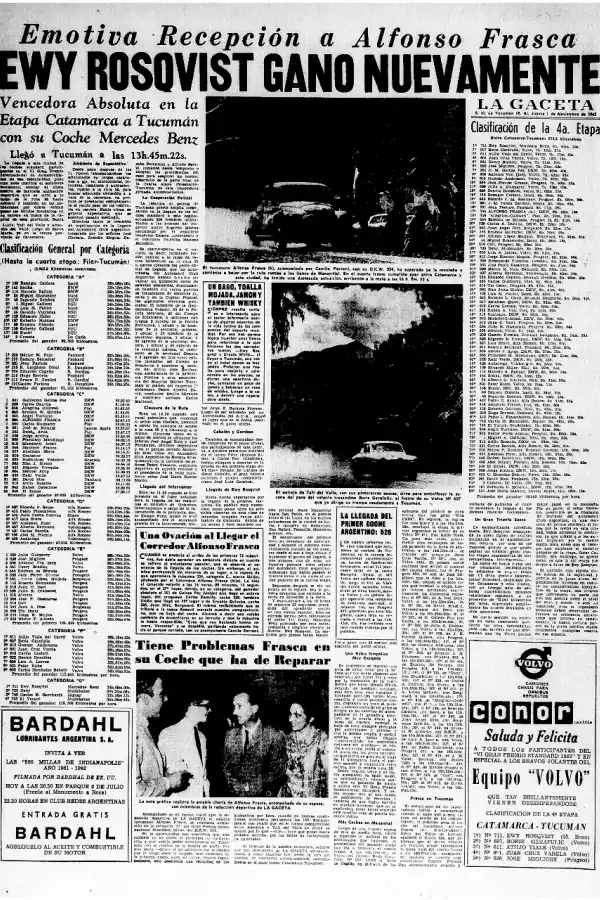 ASÍ FUE LA COBERTURA. La competencia estuvo presente en varias ediciones de LA GACETA siendo muchas veces foco alguna noticia de competidoras suecas. 