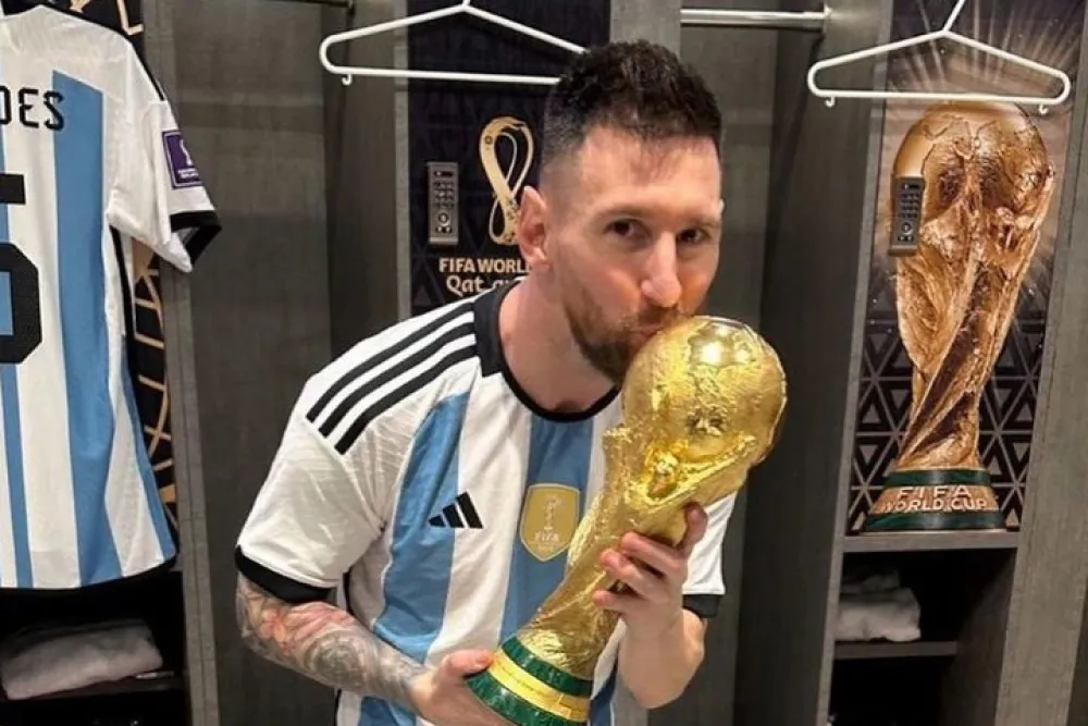 Lionel Messi publicó una serie de imágenes inéditas sobre el Mundial de Qatar.