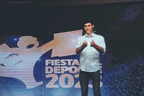 Joaquín Cisneros (h), el mejor deportista tucumano del año, se llevó todos los aplausos en la Fiesta de LA GACETA