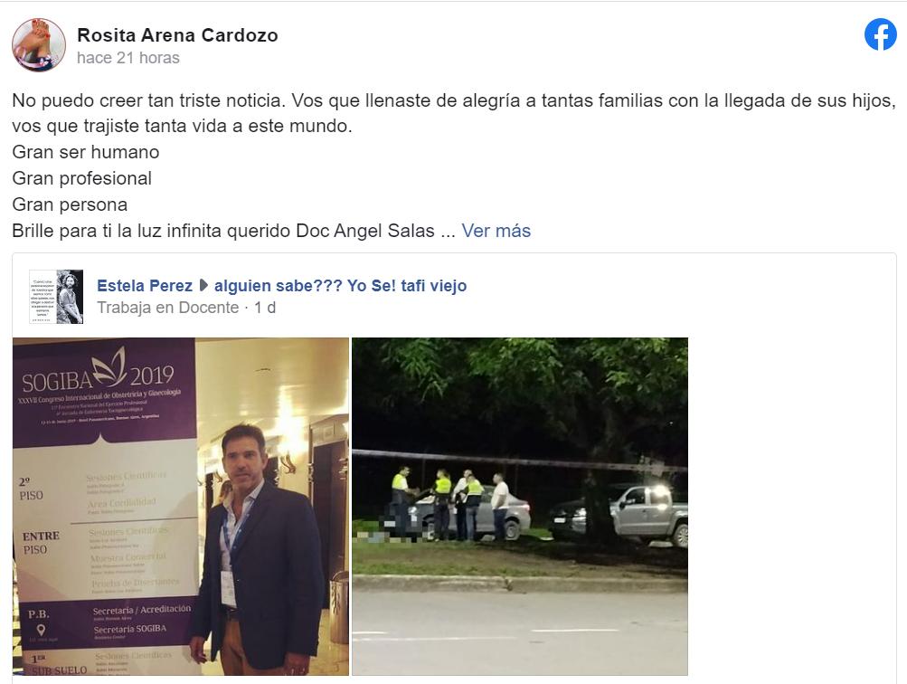 El ginecólogo Ángel Salas murió tras ser atropellado