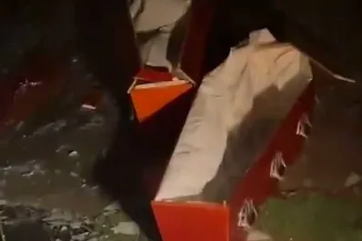 Pánico en Pilar: dos ataúdes salieron volando durante el temporal