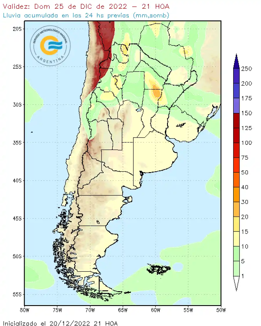 Así estará el clima en el país durante Navidad