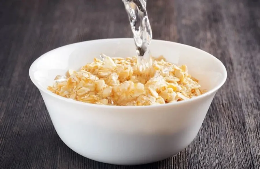 Avena con agua.