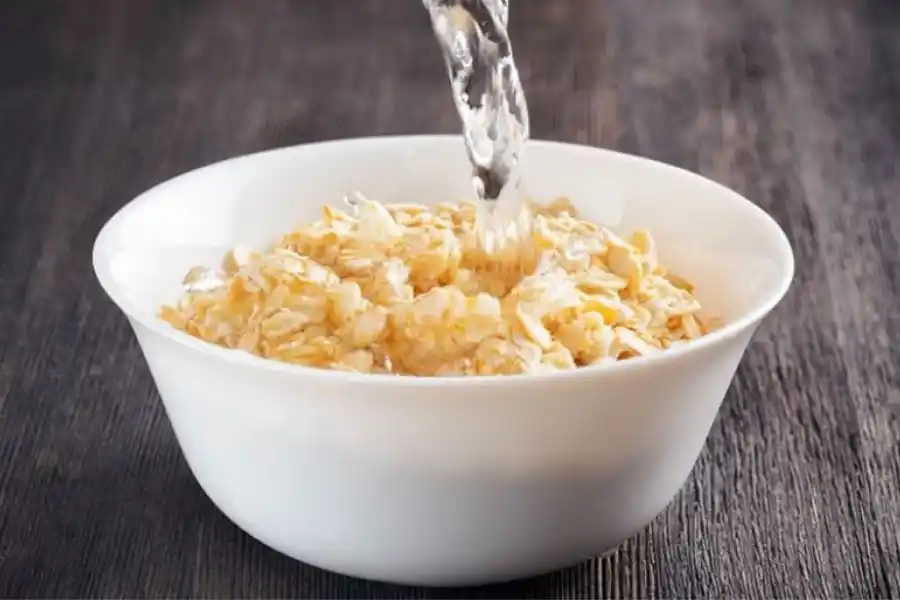 Avena con agua.