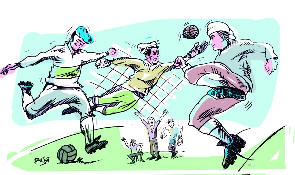 Los primeros partidos de fútbol, entre criollos en Tucumán, se jugaron a fines del siglo XIX