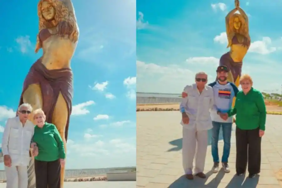 La curiosa estatua de Shakira con la que la homenajearon en Colombia