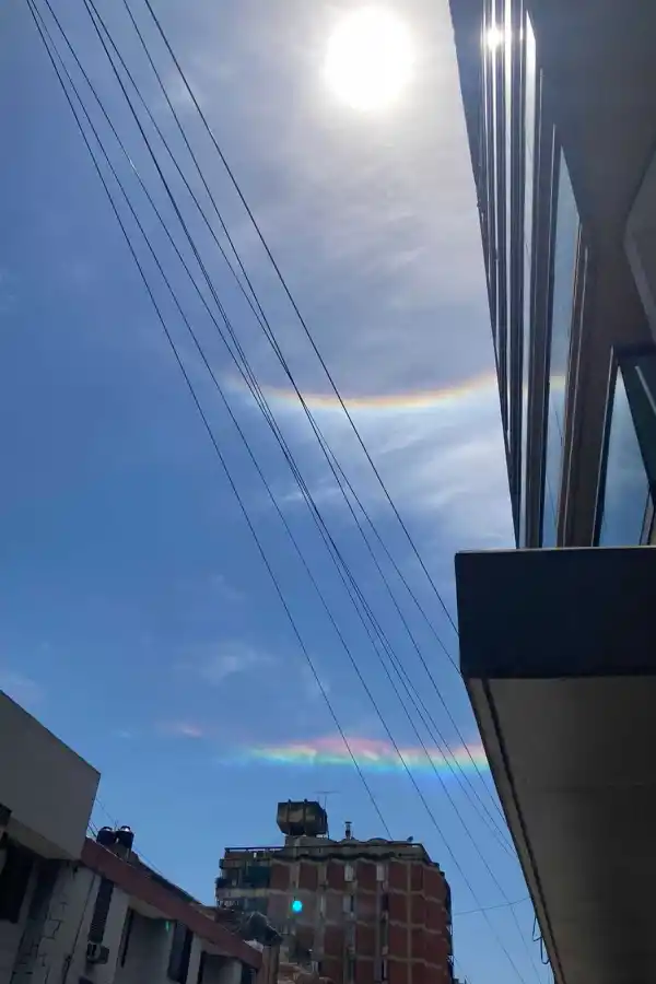 Imágenes capturadas en el cielo tucumano.