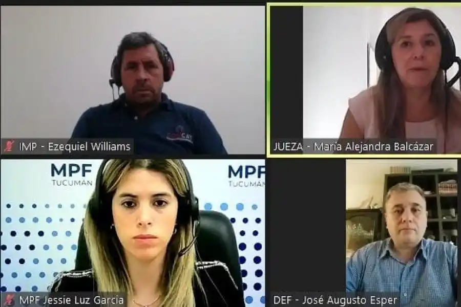 TODAS LAS PARTES. La audiencia se desarrolló vía Zoom.