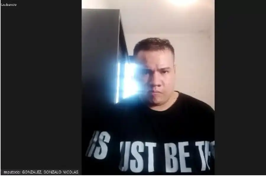 IMPUTADO. Gonzalo González se encuentra privado de su libertad.