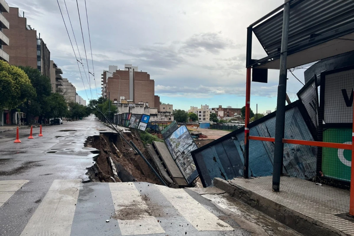 Córdoba recibió el Año Nuevo con un intenso temporal