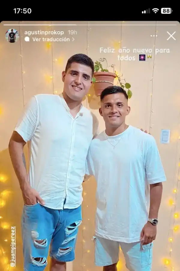 Así festejaron el año nuevo los jugadores de San Martín de Tucumán