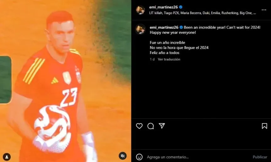 Messi, Di María y demás: mirá los posteos de la Selección argentina para celebrar el año nuevo