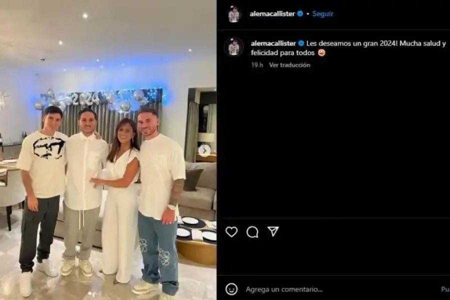 Messi, Di María y demás: mirá los posteos de la Selección argentina para celebrar el año nuevo