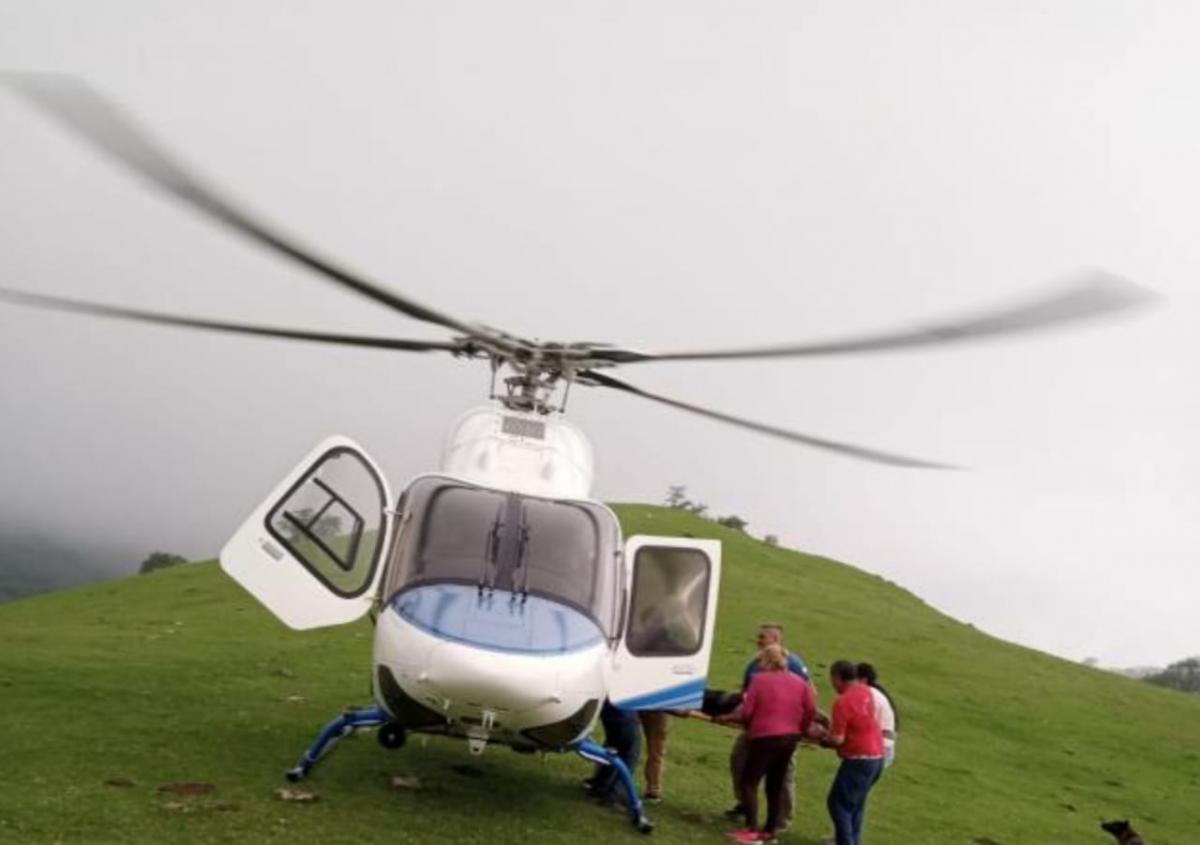 Una mujer se accidentó en Mala Mala y fue trasladada en helicóptero hasta el hospital