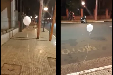 Video: un globo persiguió a una familia en plena calle y generó terror en Misiones