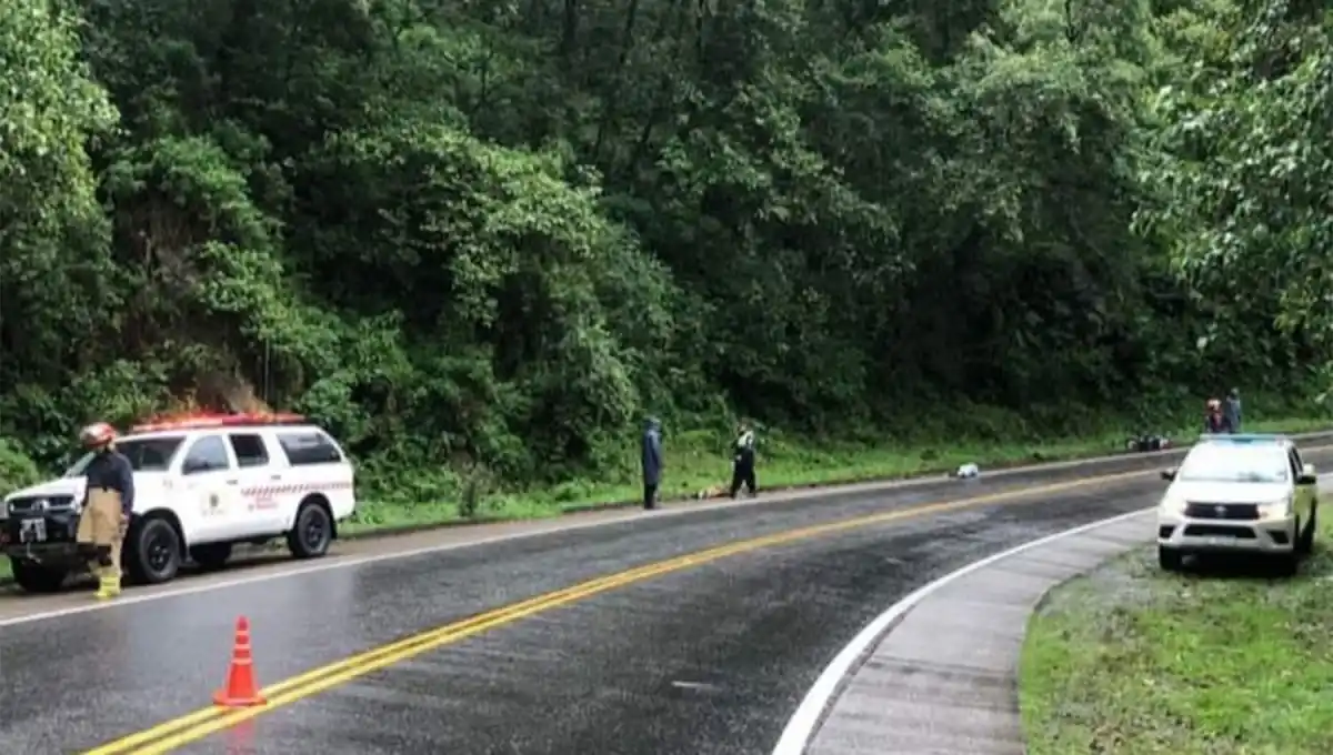 EL LUGAR. El accidente ocurrió sobre la ruta 307, a poco más de 10 kilómetros al sur de El Mollar.