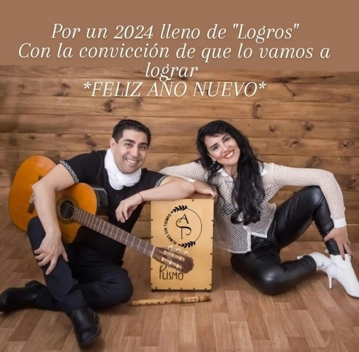 ALMAS SIN TIEMPO. Walter David Lafuente y María Julia Álvarez conforman el dúo folclórico tucumano.