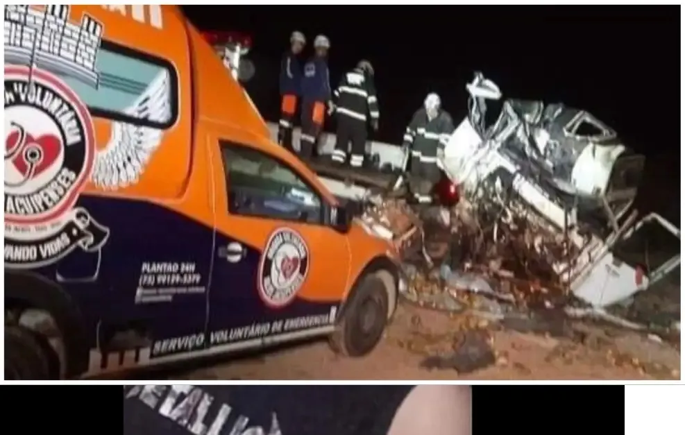 Tragedia en Brasil. Un choque entre un micro turístico y un camión dejó al menos 25 muertos y 5 heridos.