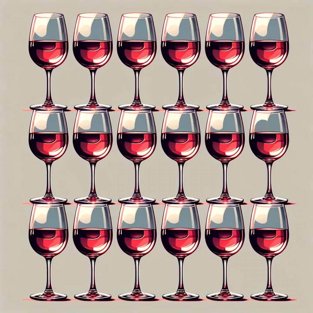 Solo una mente excepcional puede identificar la copa de vino que difiere en la imagen