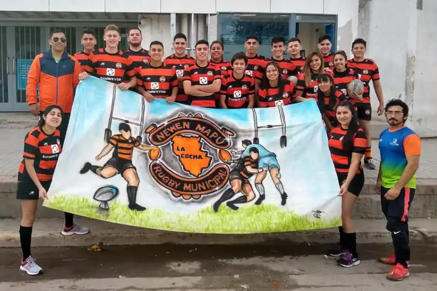 EN EL SUR. Newen Mapu, de La Cocha, es uno de los clubes emergentes que no pudieron volver tras la pandemia. Sin embargo, el entusiasmo por el rugby persiste.