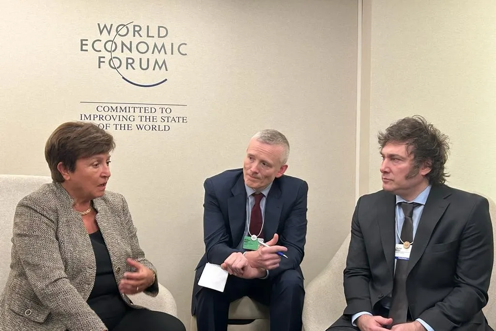Qué dijo Kristalina Georgieva tras la reunión con Javier Milei en Davos
