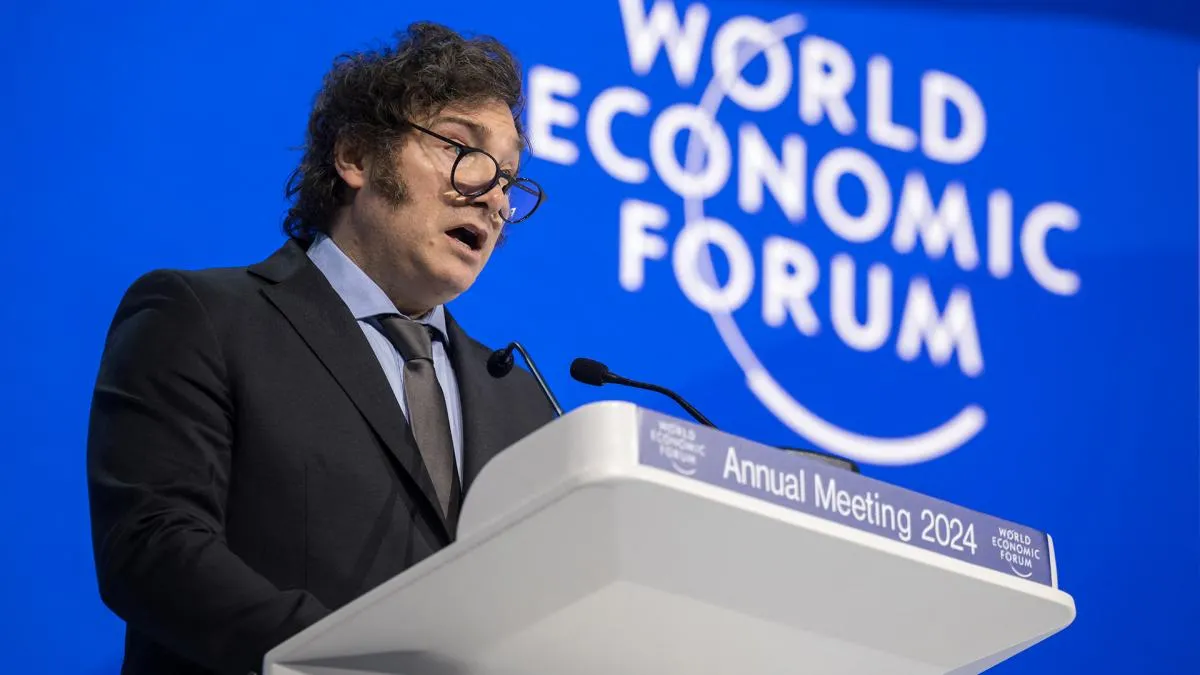 Javier Milei negó el cambio climático en el Foro Económico Mundial