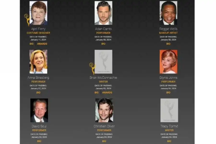 Premios Emmys 2024: por qué faltaron algunos famosos en el homenaje “In Memoriam”