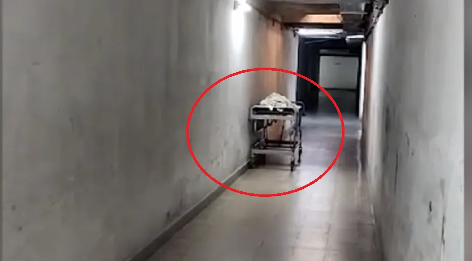 El video de una camilla fantasma en un hospital se volvió viral