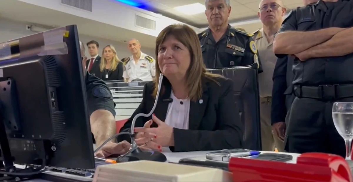 Patricia Bullrich, ministra de Seguridad nacional. CAPTURA DE VIDEO