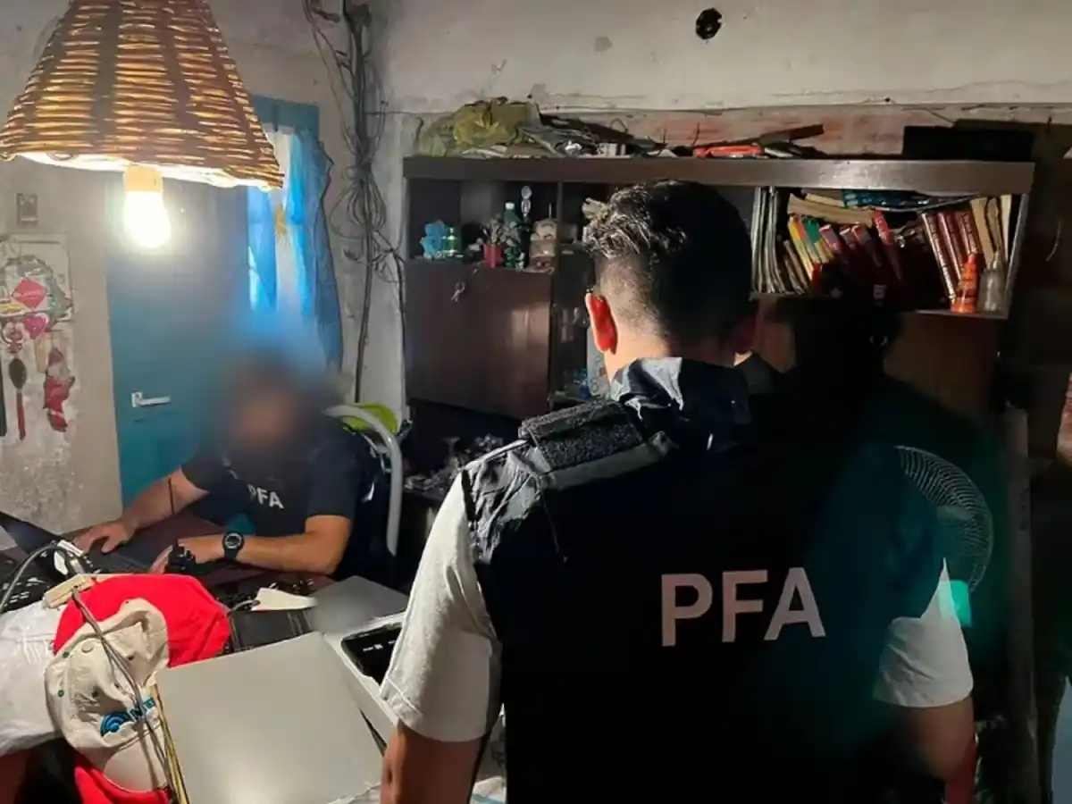 Detención del imputado por amenazas en su domicilio en Rafael Castillo.