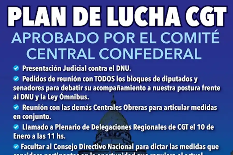 Contra el DNU de Milei: los gremios de Tucumán buscarán colmar la plaza Independencia