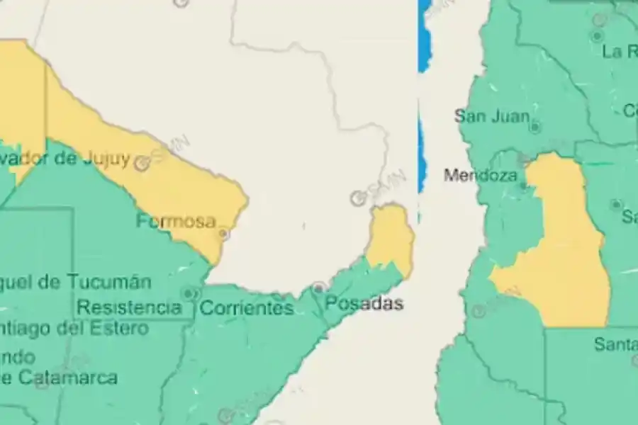Alerta meteorológica amarilla por severas tormentas y fuertes vientos: dónde lloverá y qué zonas están en peligro