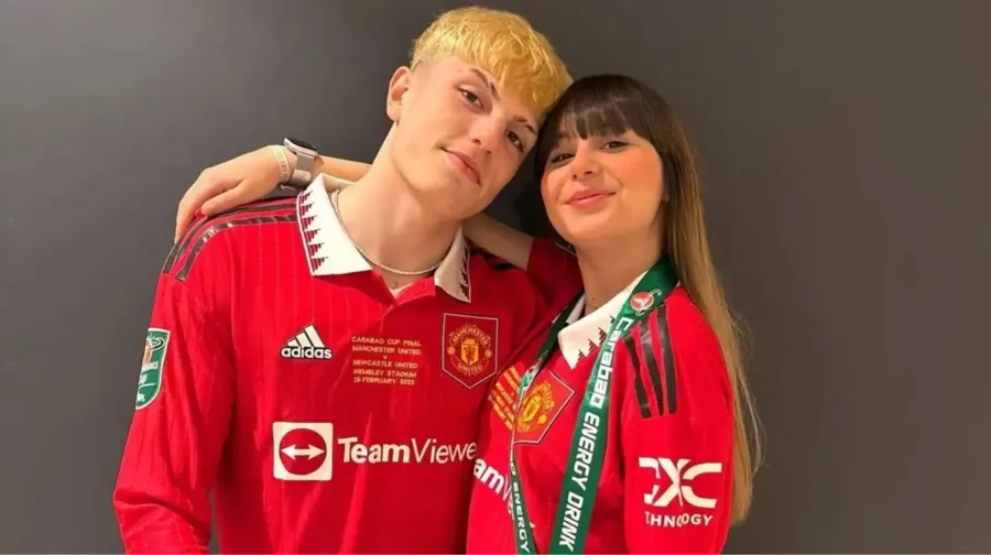 Garnacho y Eva se convirtieron en padres de Enzo en octubre pasado.