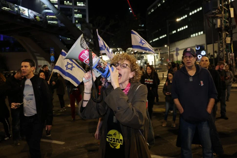 PROTESTA. Las marchas antigubernamentales se multiplican en Israel afp