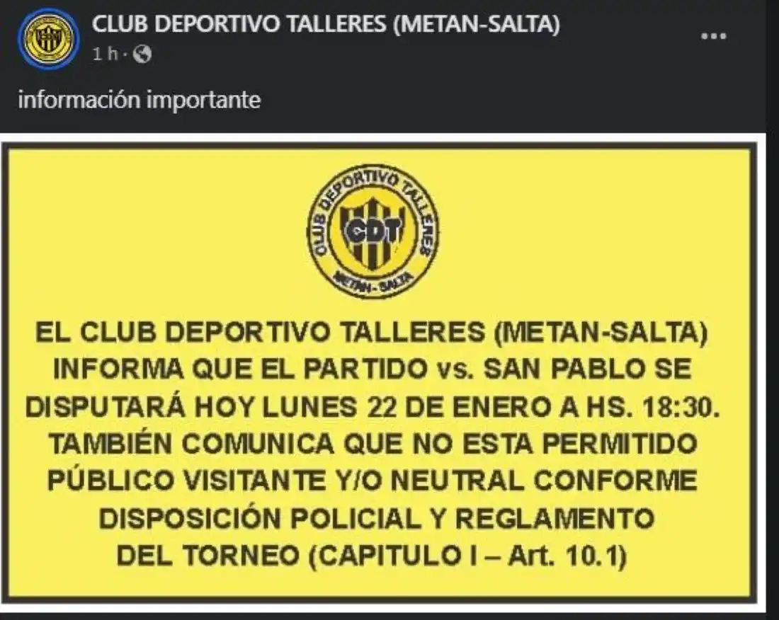 Después de la reprogramación de la semifinal, San Pablo no podrá tener el aliento de su público