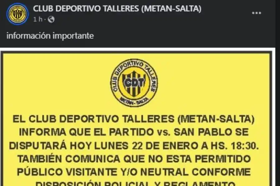 Después de la reprogramación de la semifinal, San Pablo no podrá tener el aliento de su público