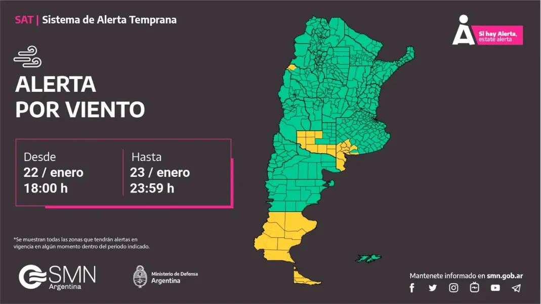 Alerta meteorológica por tormentas severas y calor extremo para ocho provincias