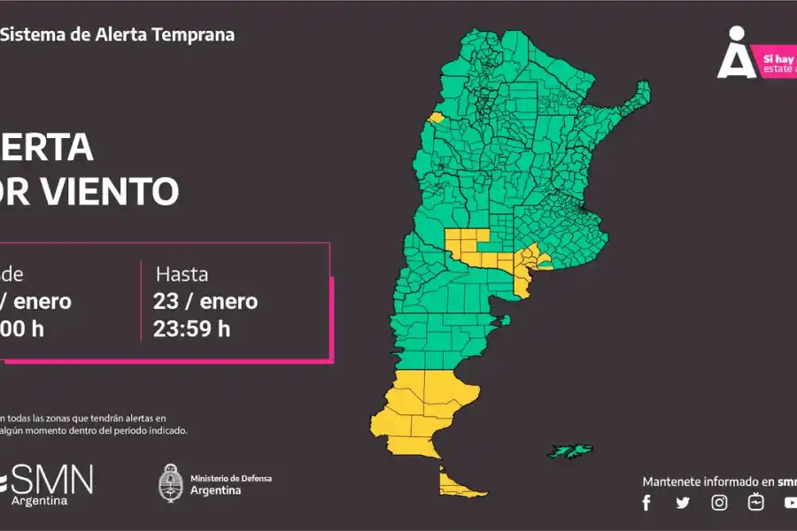 Alerta meteorológica por tormentas severas y calor extremo para ocho provincias